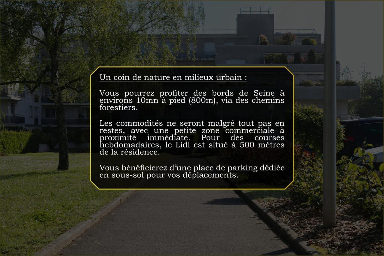 The Green Home - Quiet And Fully Equipped High-End Studio With Parking Courcouronnes Eksteriør bilde